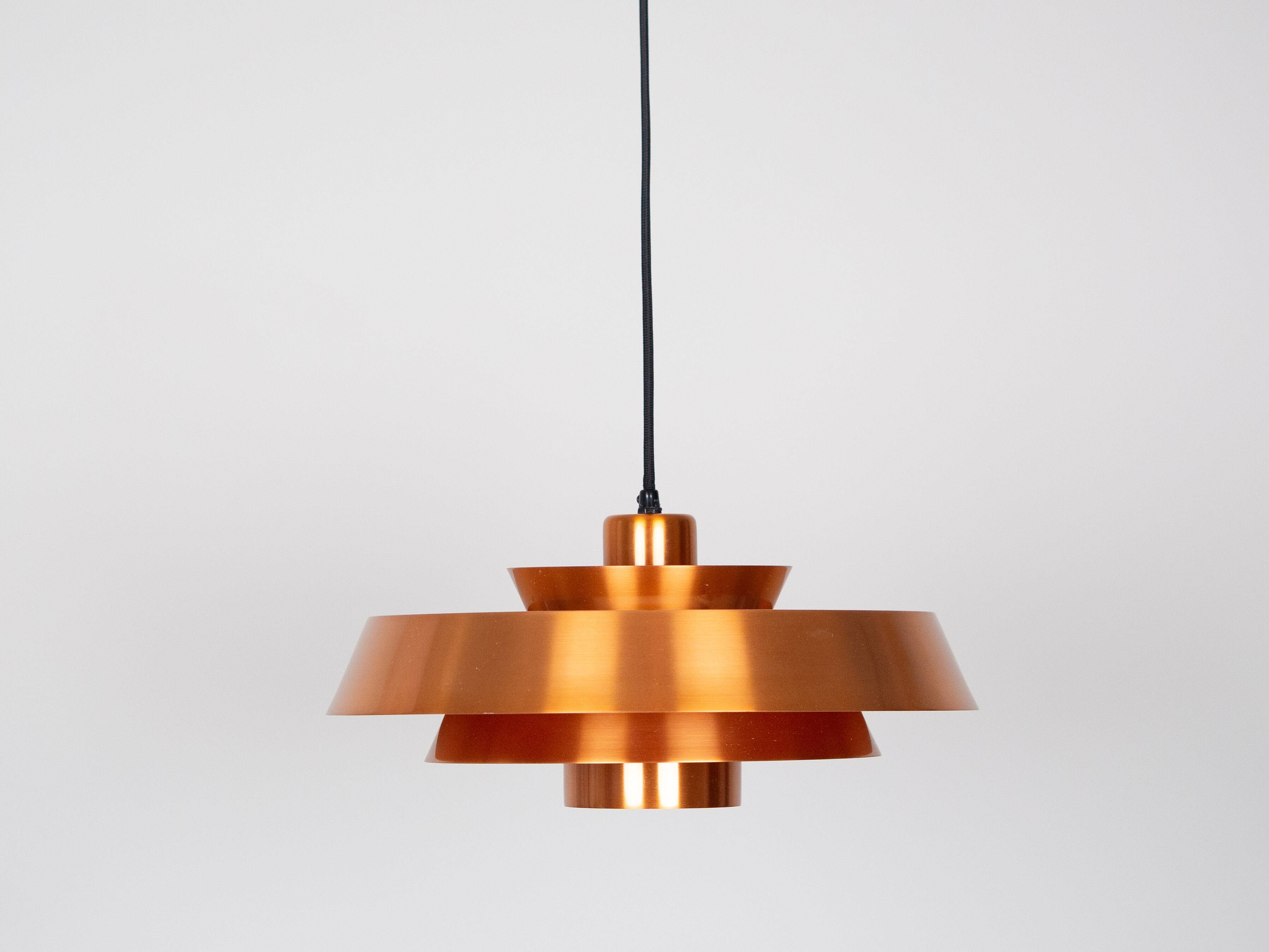 Danish vintage pendant lamp Nova by Jo Hammerborg, Fog og Moruo, 1963
