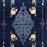 Tapis chinois, Pékin, bleu royal