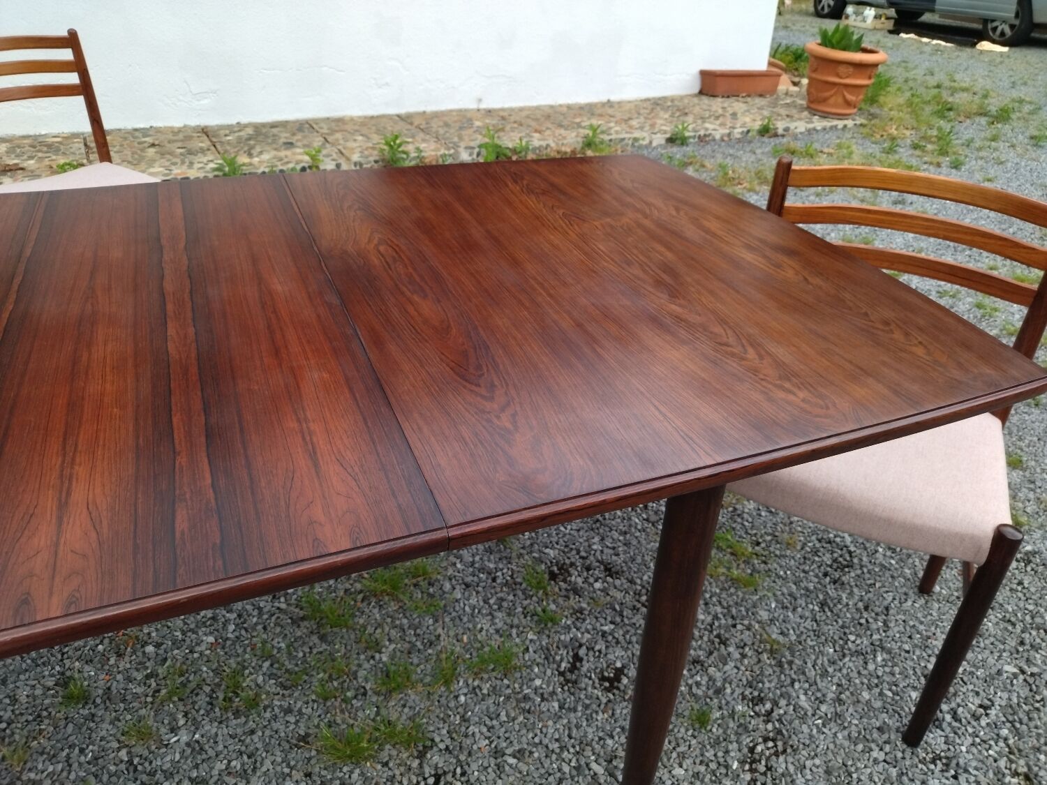 Rosewood table and chairs