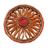 Round braided table mat