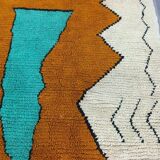 Traditional handwoven Berber rug, size 140 x 260 cm