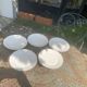 5 Limoges porcelain dinner plates stamped Limoges France