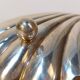 Silver-plated metal shell table butter dish with hallmarks - Art Deco