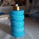 Old blue opaline lamp base