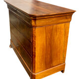 Walnut burl commode, 19th century, Louis Philippe style.