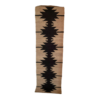 Hemp handwoven kilim runner