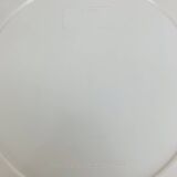 Space age mirror with white rim from the 70s