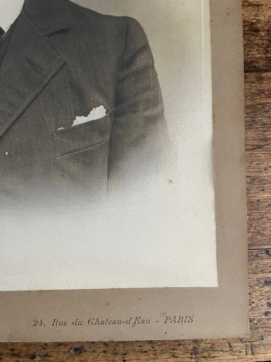 Pair of 19th century portrait photos by Pierre Grandjean
