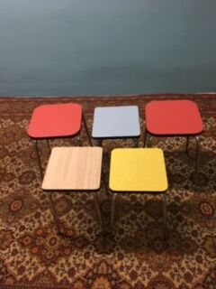 Vintage stools in formica