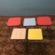 Serie de 5 tabourets vintage en formica