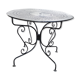 Wrought iron garden table