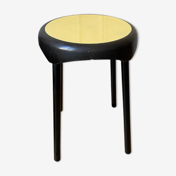 Black vintage Tam Tam stool | Selency