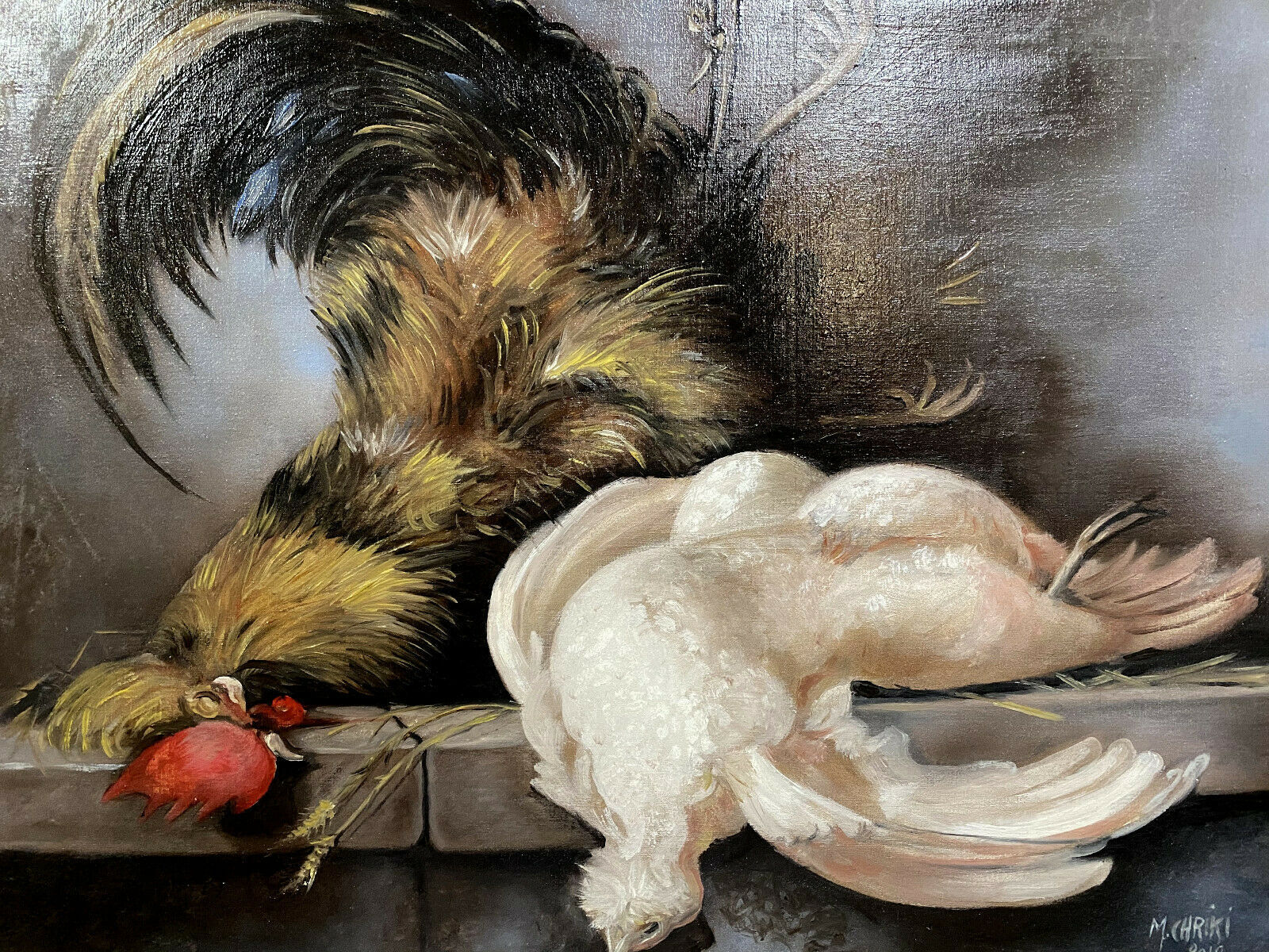 Orientalist School XXeme / XXIeme by Moulay Yacoub de Chriki : Oil on canvas still life