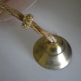 Suspension with Gradient Pink Shade and Braided Rope, 1940s