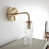 Applique en verre ciselé