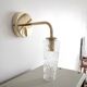 Chiseled glass wall light