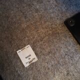 Vintage Danish leather armchair and ottoman