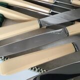 12 dessert knives in a case