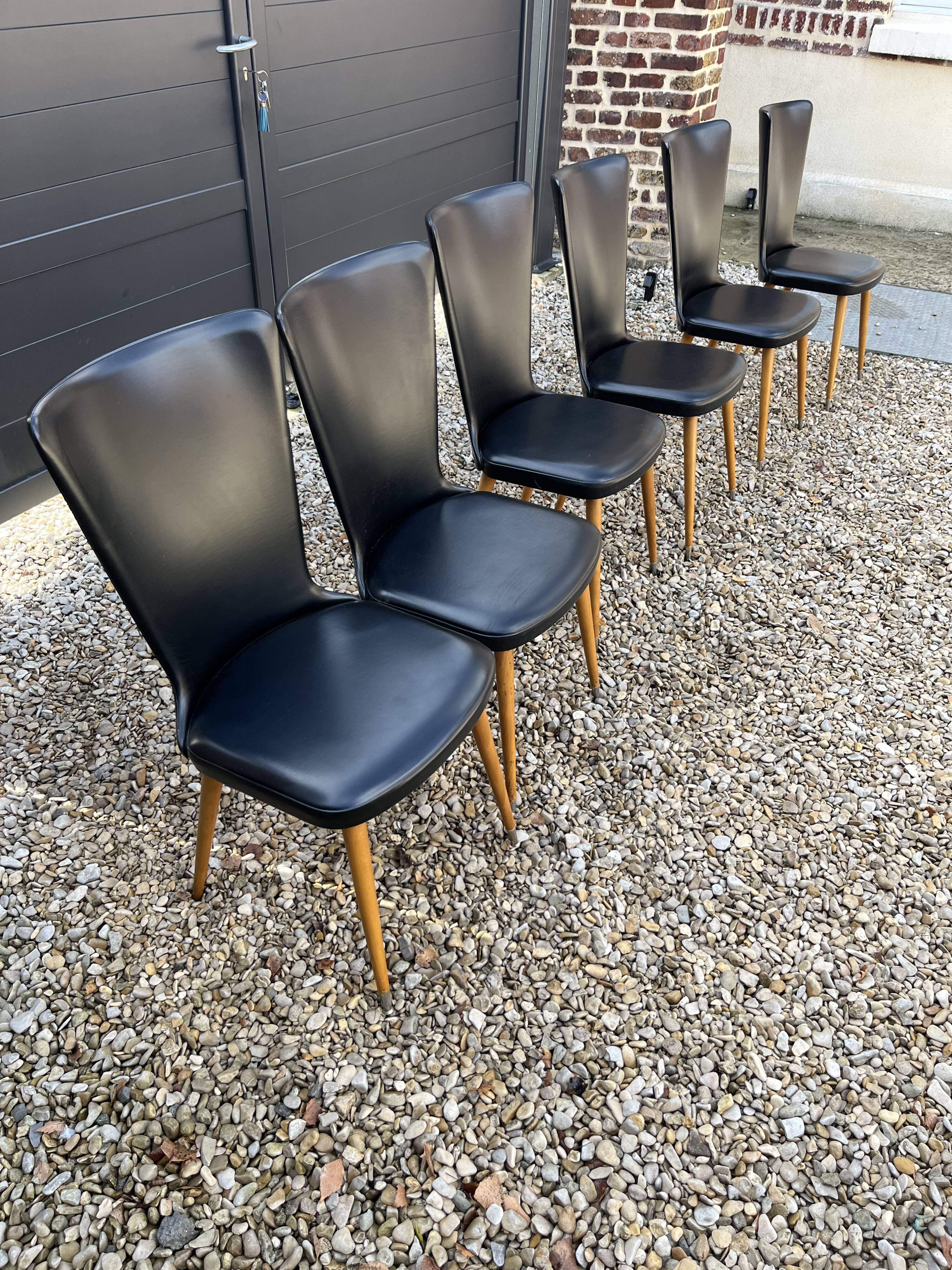 Set de 6 chaises Baumann modèle essor