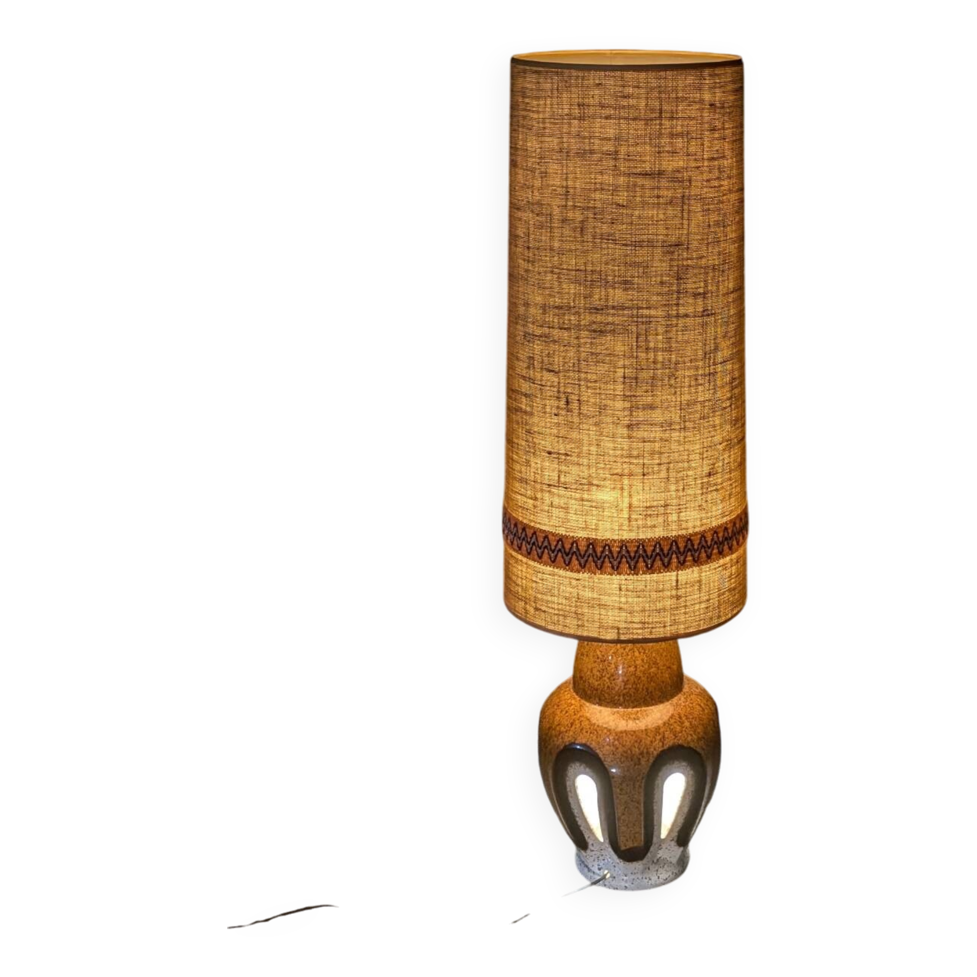 Vintage ceramic floor lamp signed Baudin vintage 1960 1970