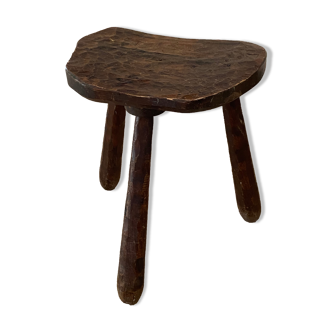 Tabouret de ferme bas tripode