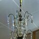 6-light chandelier in bronze and cut crystal from the early 20th century - 1mx50cm