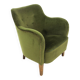 Scandinavian velvet armchair, suede, 1950