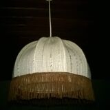 Cloth chandelier, ball shape and fringed