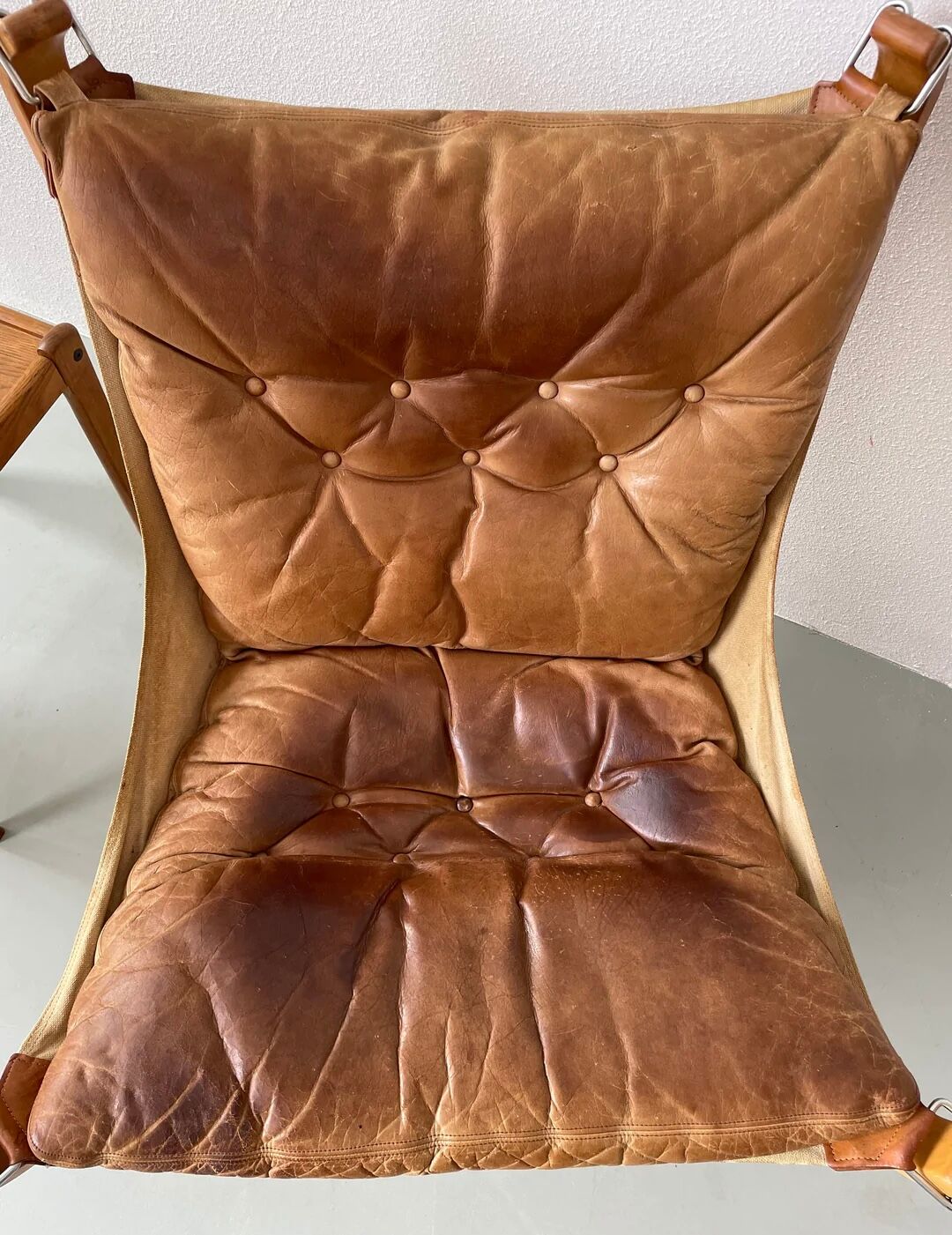 Vintage Falcon chair leather