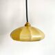 Small yellow opaline cup pendant light