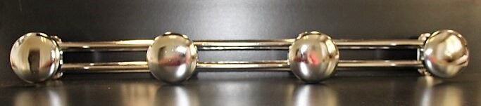 70s chrome wall coat rack