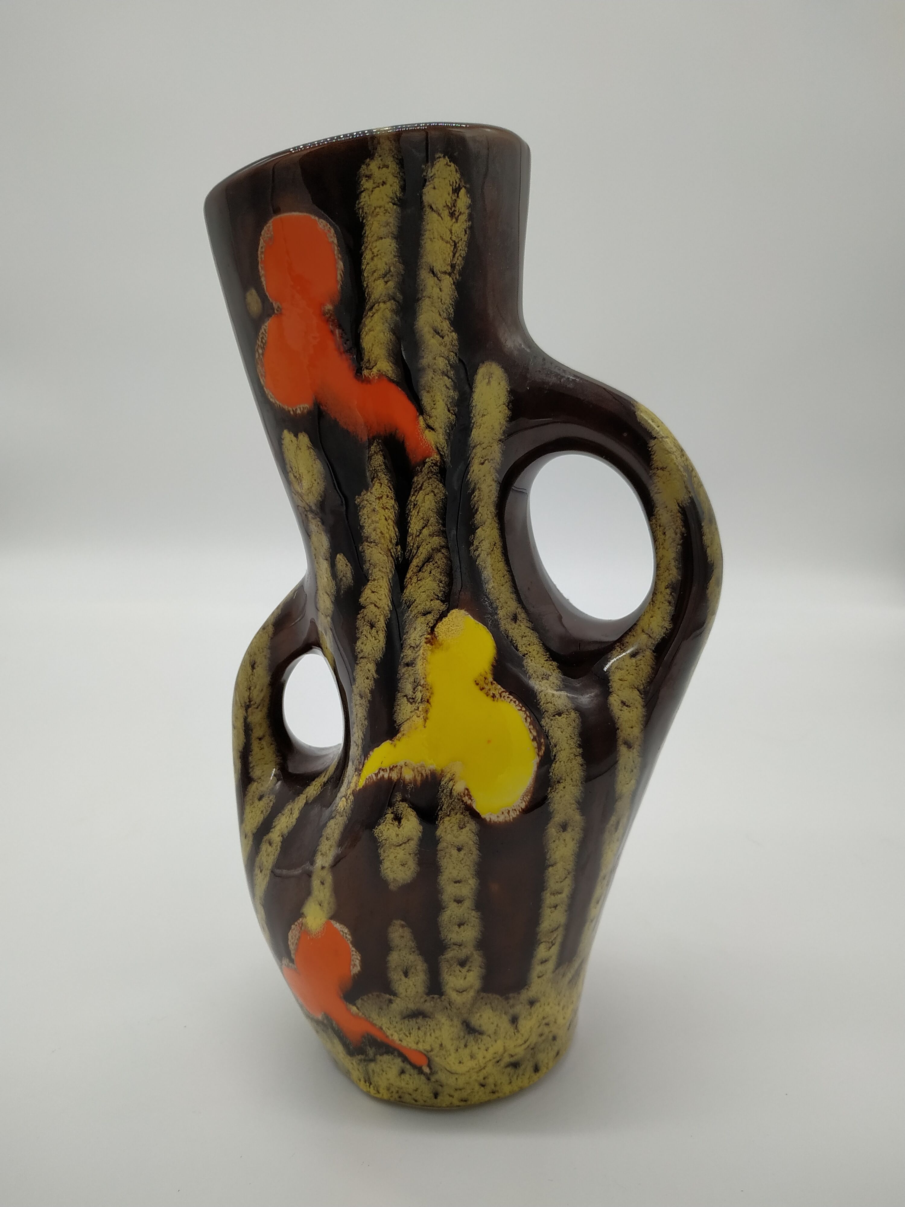 Vase Poet Laval model Venus décor seventies