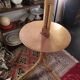 Lampadaire rotin corde vintage