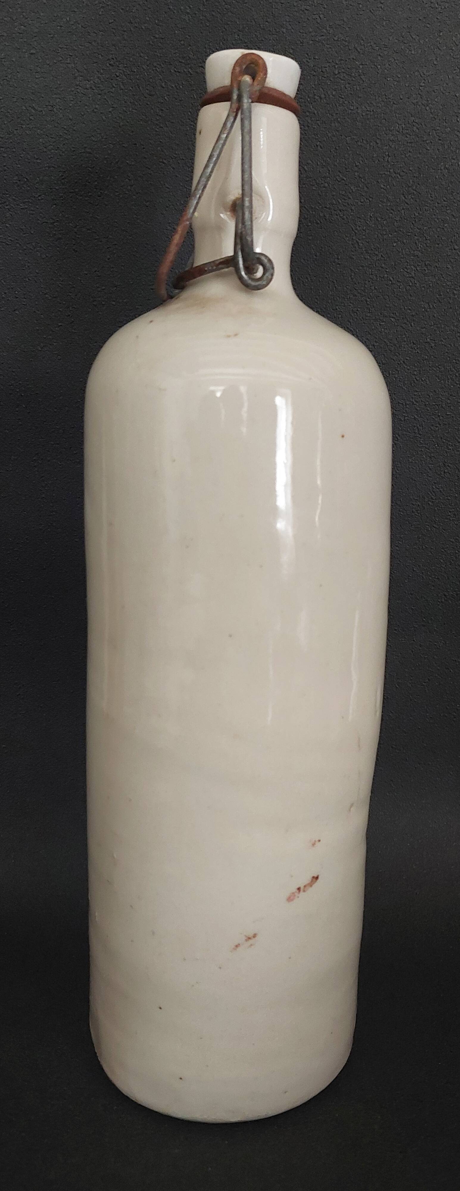 20th century glazed stoneware bottle