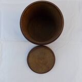 turned wooden box