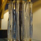 Paire de lampes XXL vintage, Verre Laiton