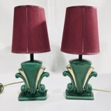 Pair of art deco lamps