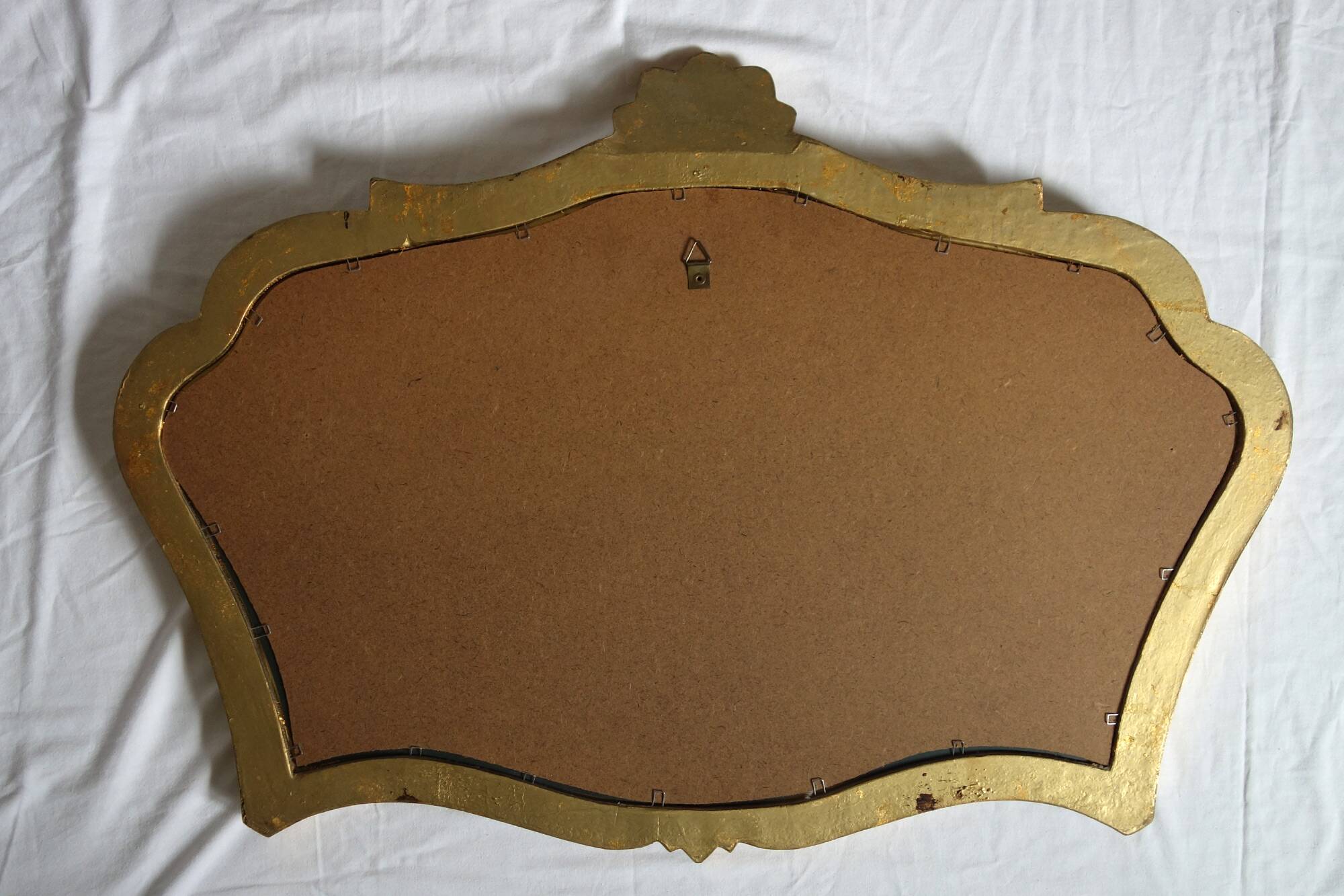 Louis XV style mirror in gilded wood, 88x61 cm