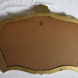 Miroir style Louis XV en bois doré, 88x61 cm