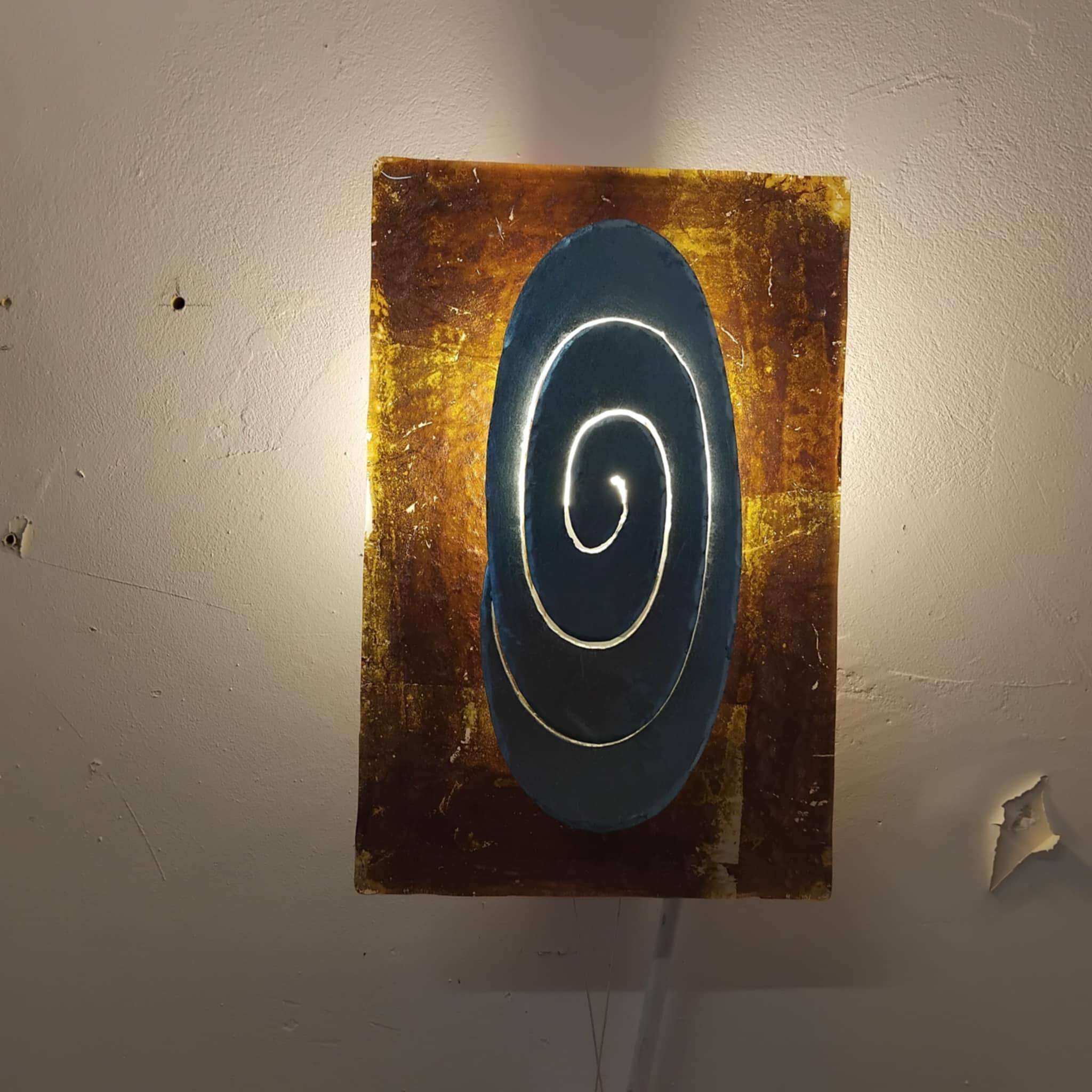 ARTE-LUCE Applique métal et verre de Murano.