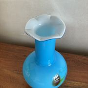 Soliflore collar vase in colored glass