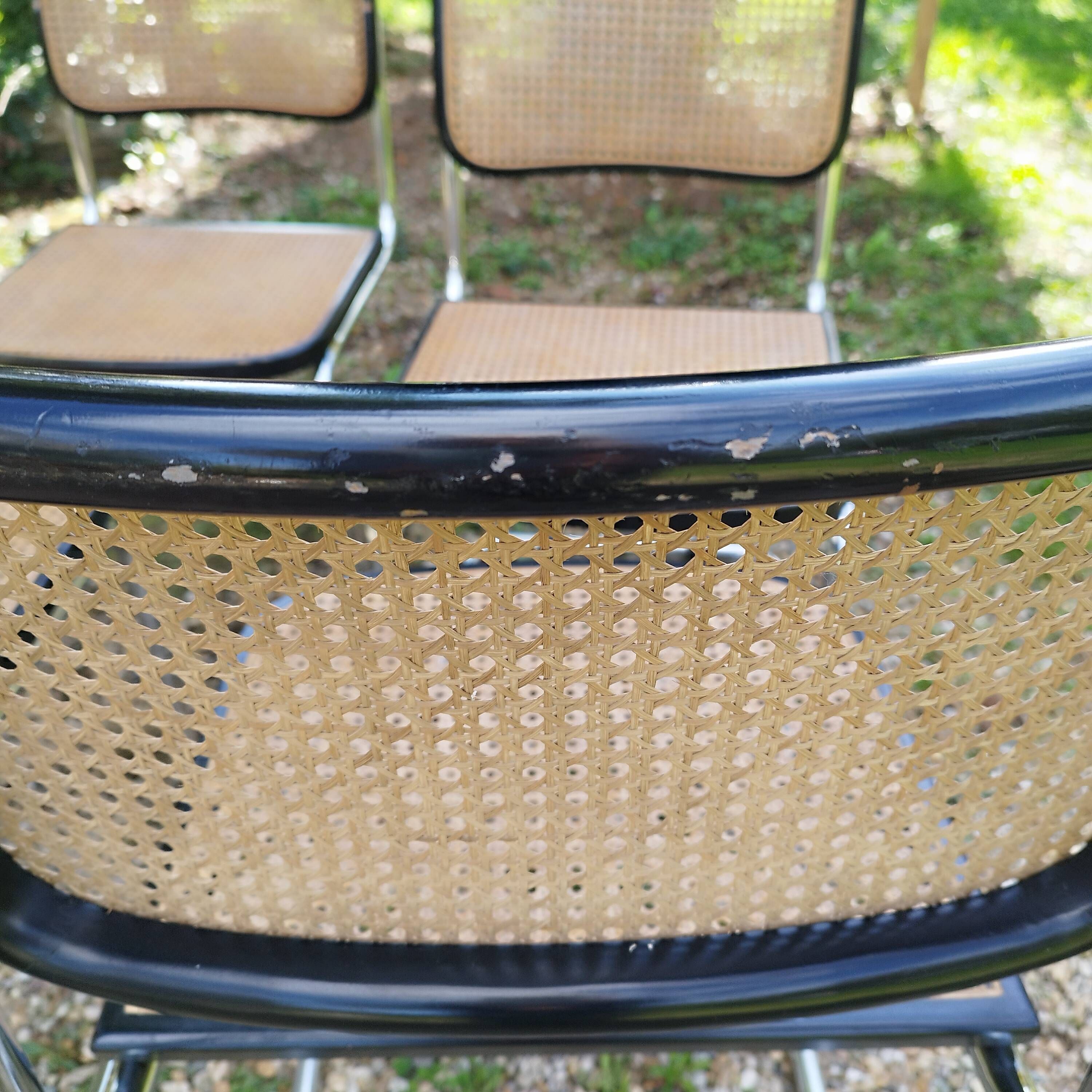 Vintage style chairs Cesca B32 Marcel Breuer