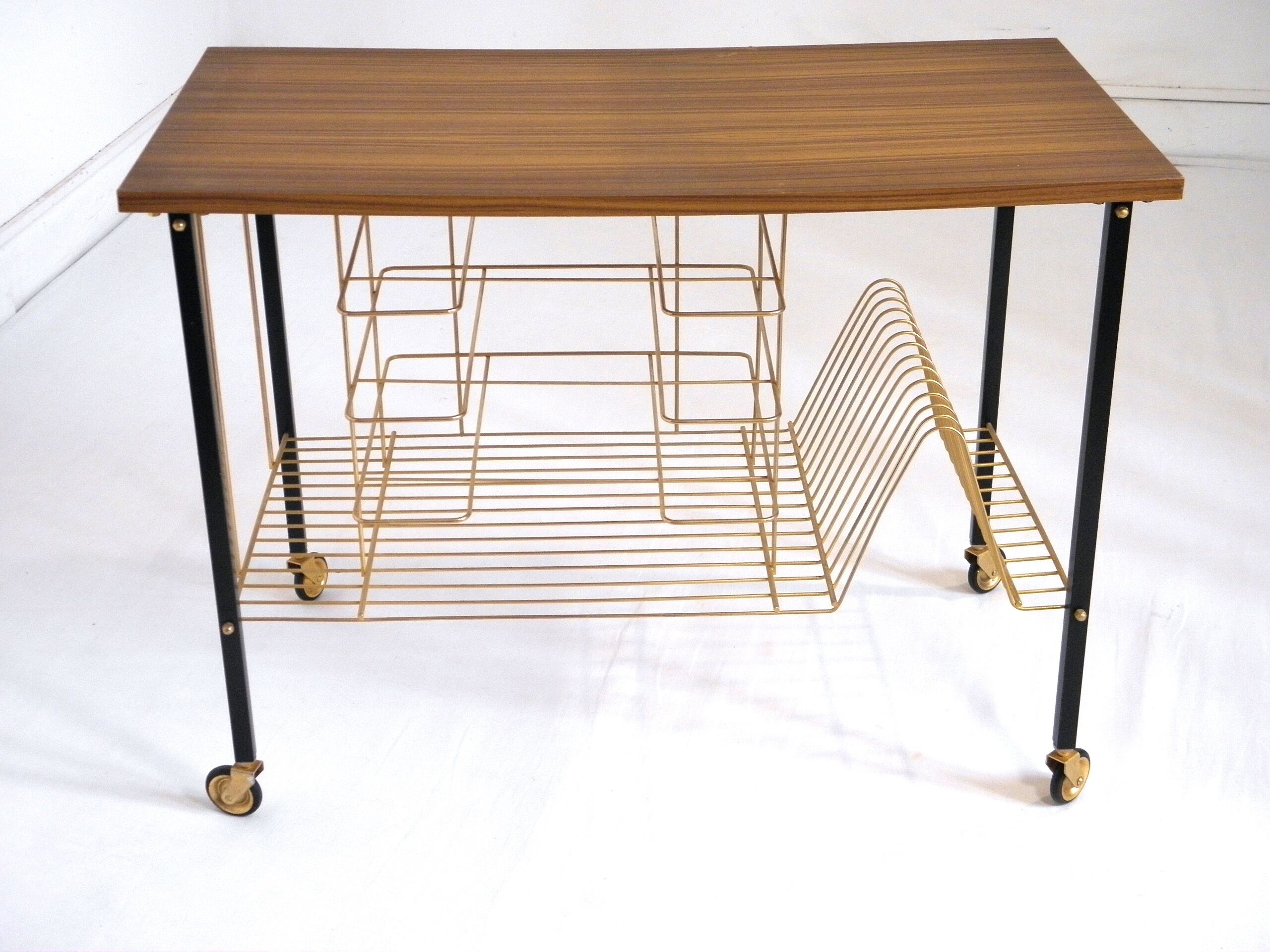 Meuble de rangement  pour vinyles années 70
