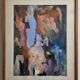 Signed painting by Jean Le Clerc "Woman and child", 78 x 62 cm