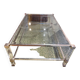 Table basse verre et plexiglas 1960