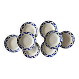 8 assiettes anciennes en faïence de badonviller