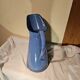Large old blue enamelled pitcher