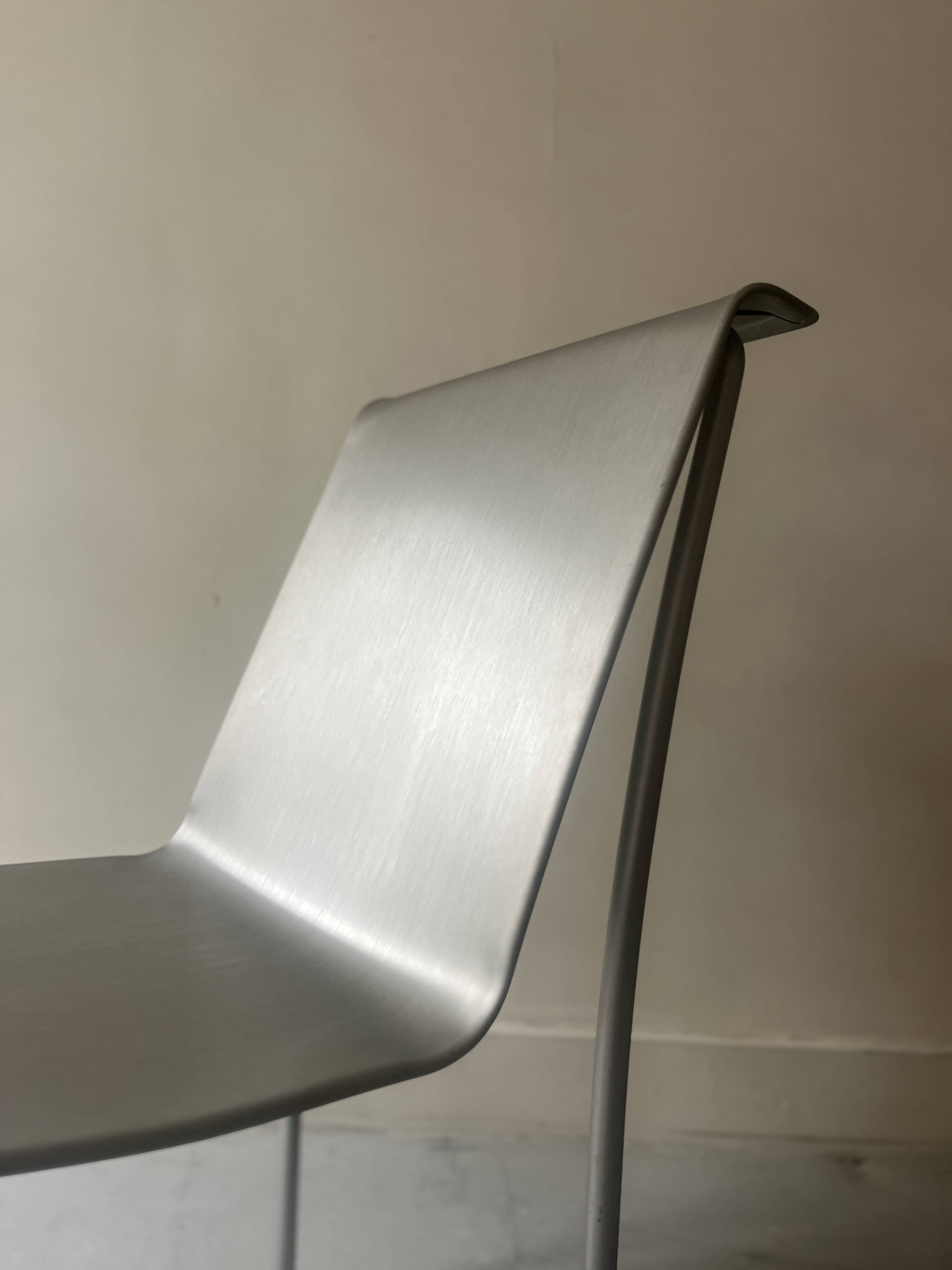 SUPERLIGHT chrome metal chair by Frank Gerhy, Edition Emeco USA