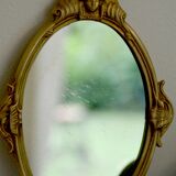 Mirror opposite hand brass 13x30cm