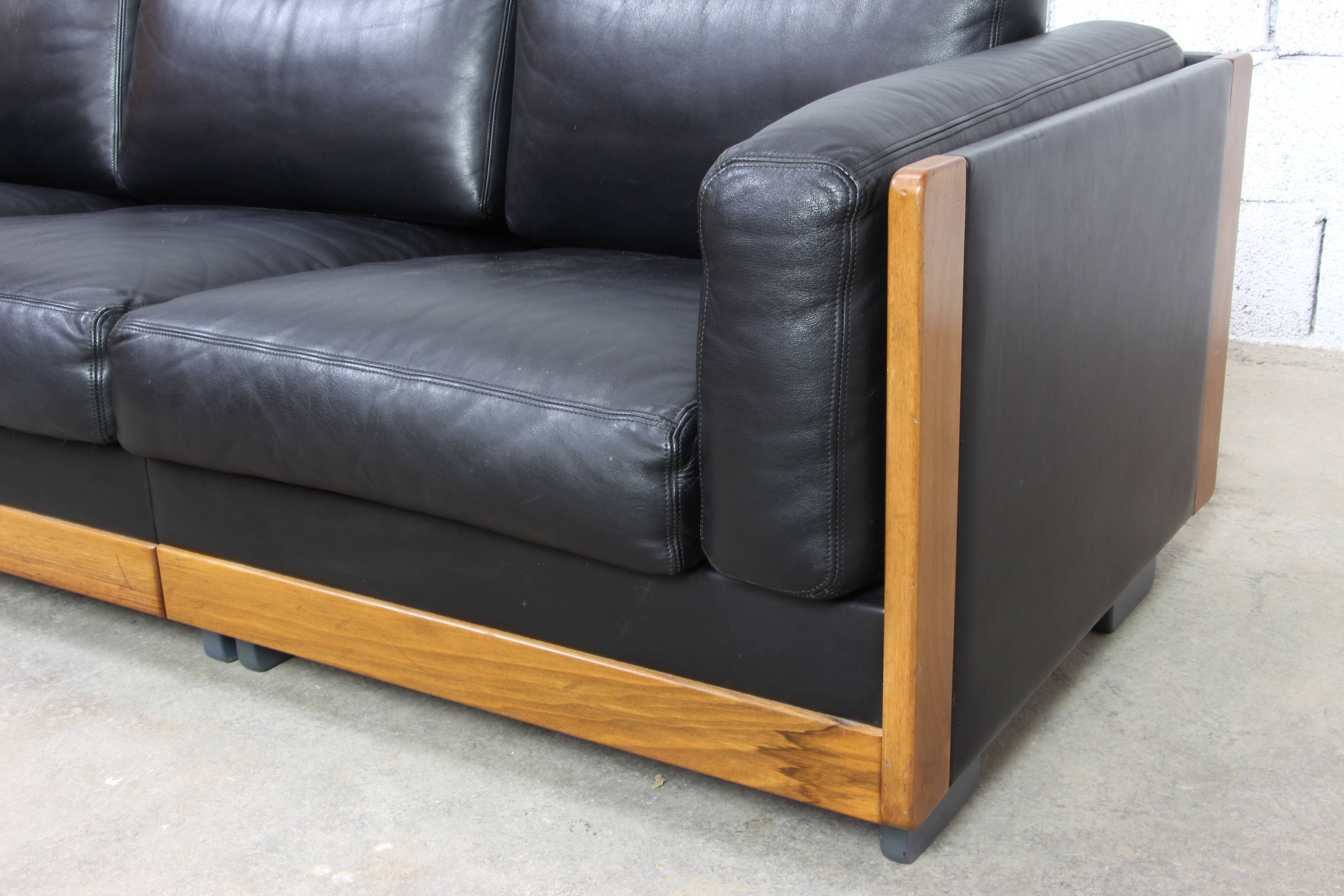 Leather sofa Afra & Tobia Scarpa Cassina